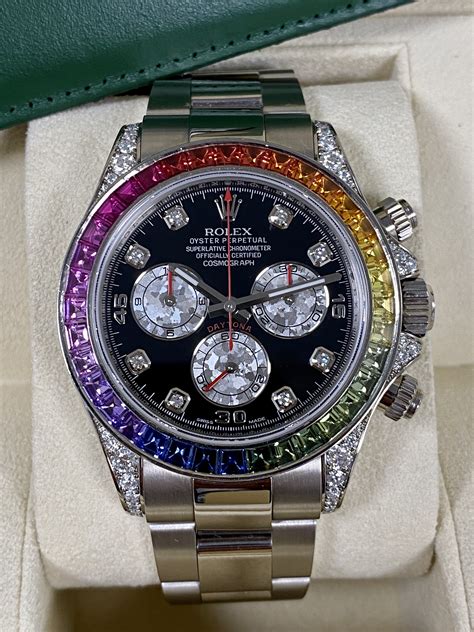 rolex daytona rbow|rolex rainbow daytona original price.